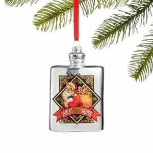 Flask ornament Santa’s Little Helper New